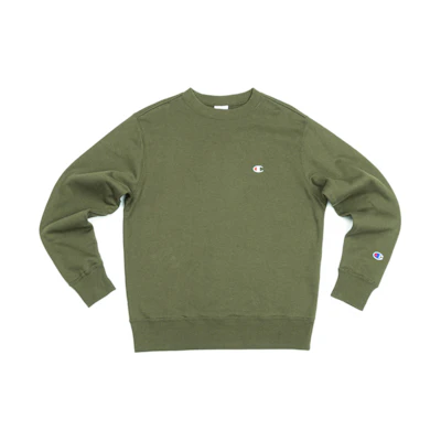 Champion Classic Double Logo Pullover Sweatshirt Japan Unisex Dark Green C3-Q001-M804
