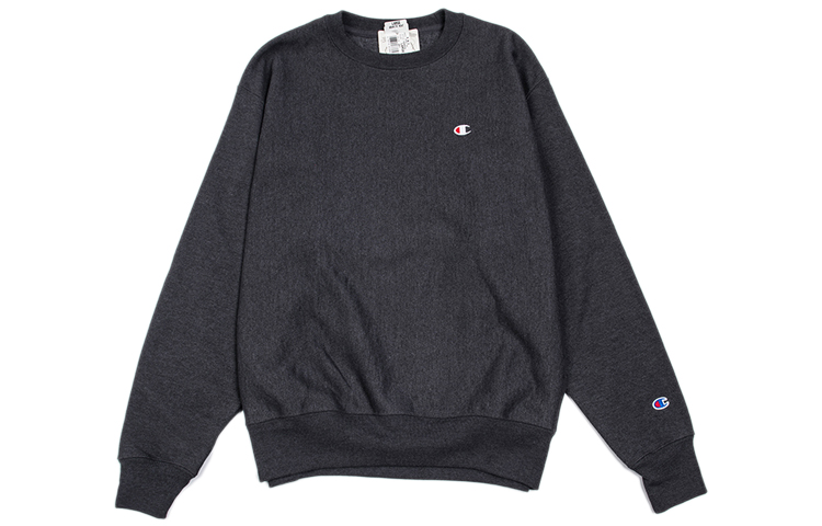 Champion Classic Embroidered Dual Logo Sweatshirt Unisex - Dark Gray CS4970-G61