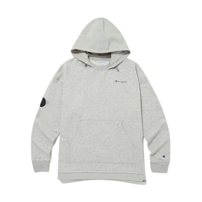 Champion Classic Gray Pullover Hoodie with Fleece Lining CKTS3F809G2