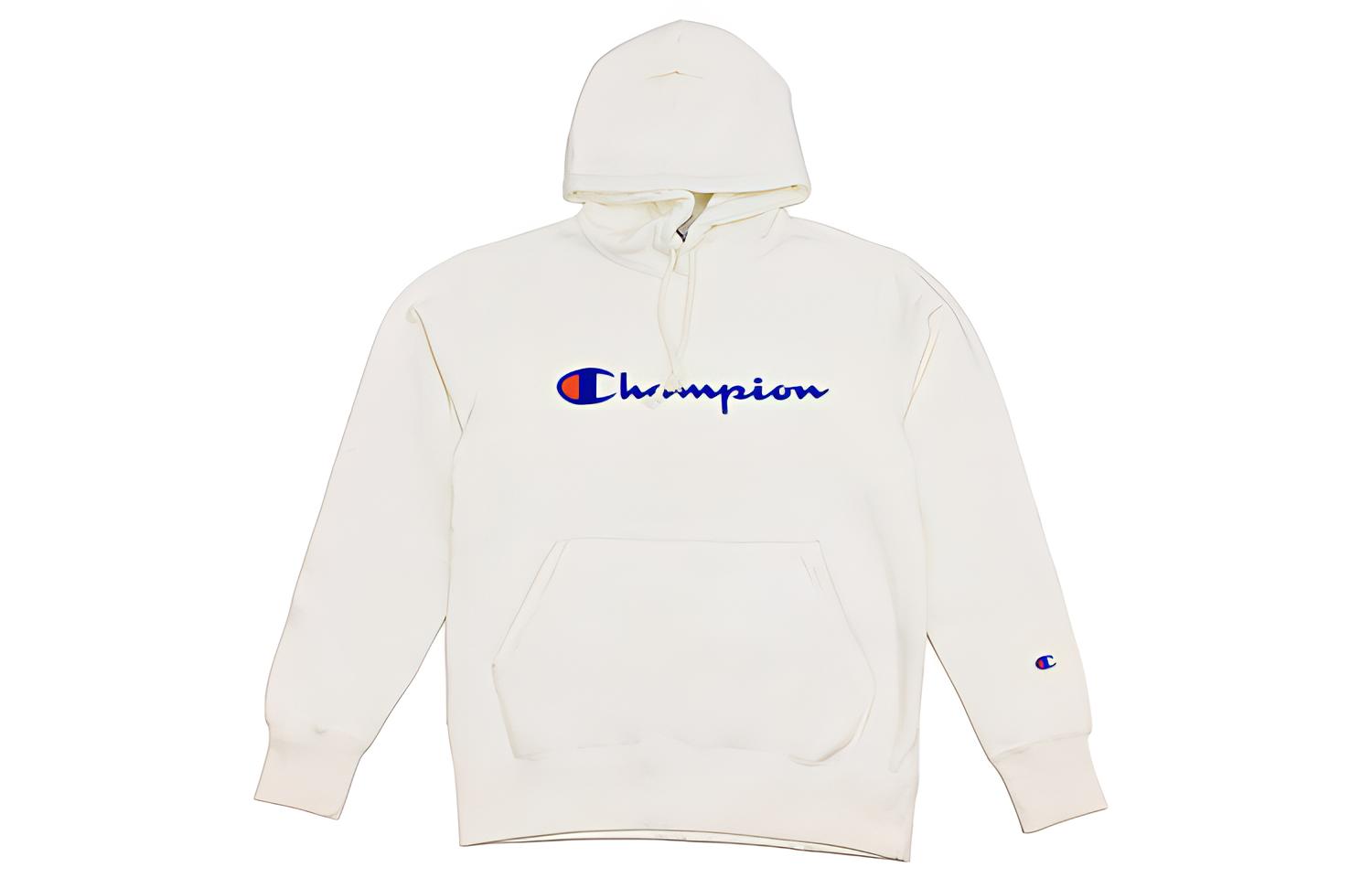 Champion Classic Script Logo Hoodie Unisex Loose Fit Japan Edition - Beige C3-L122-020