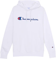Champion Classic Script Logo Pullover Sweatshirt Japan Edition Unisex White C3-J117 Champion Classic Script Logo Pullover Sweatshirt Japan Edition Unisex White C3-J117