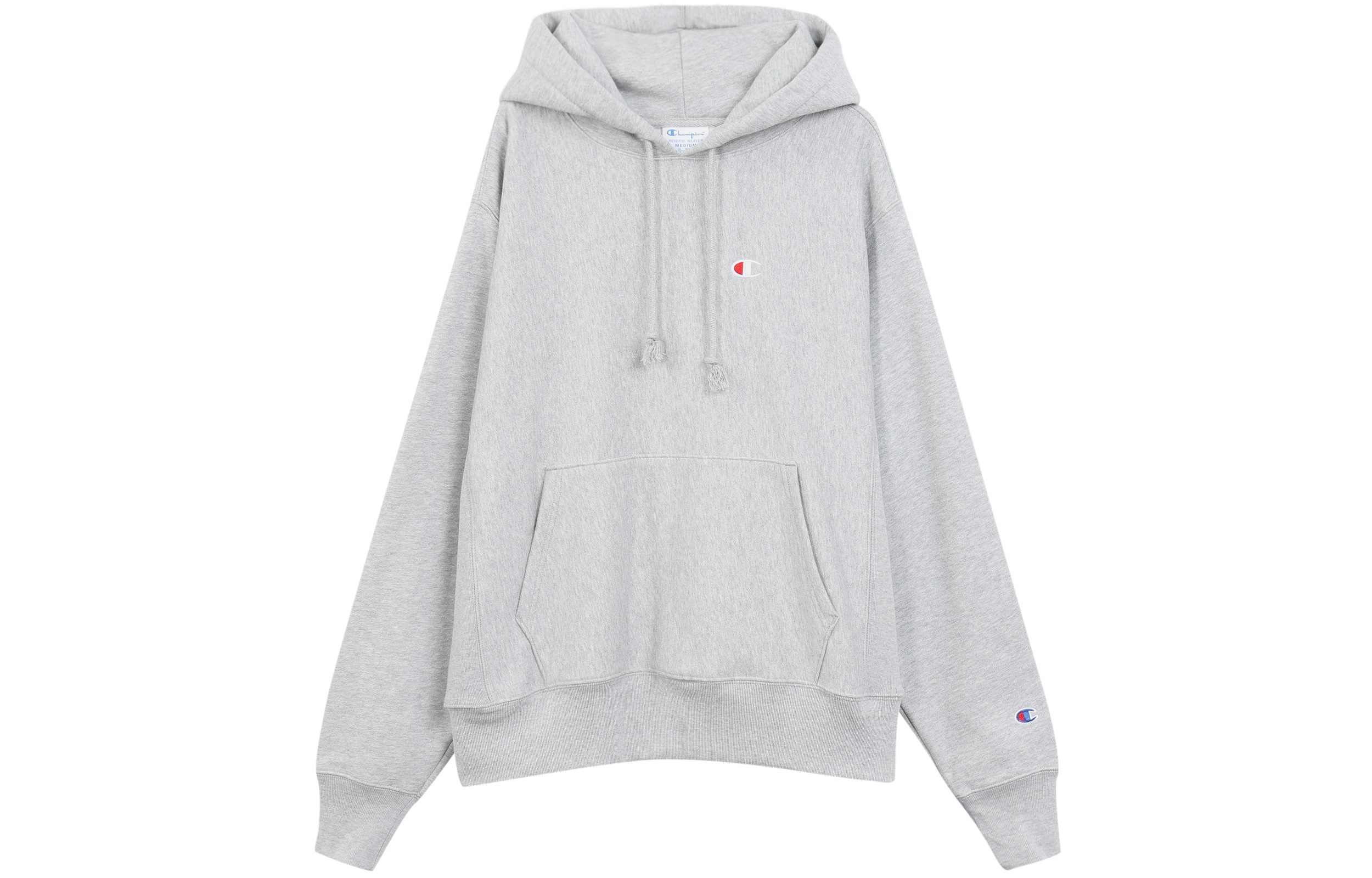 Champion Classic Small C Pullover Hoodie Fleece Unisex Light Grey UM-RSW01-C021