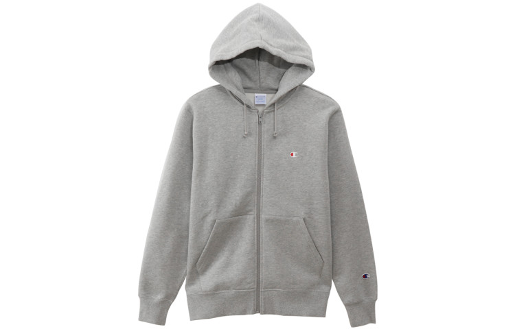 Champion Classic Small C Slim Fit Fleece Sweatshirt Japan Unisex Light Grey C3-Q106-M302
