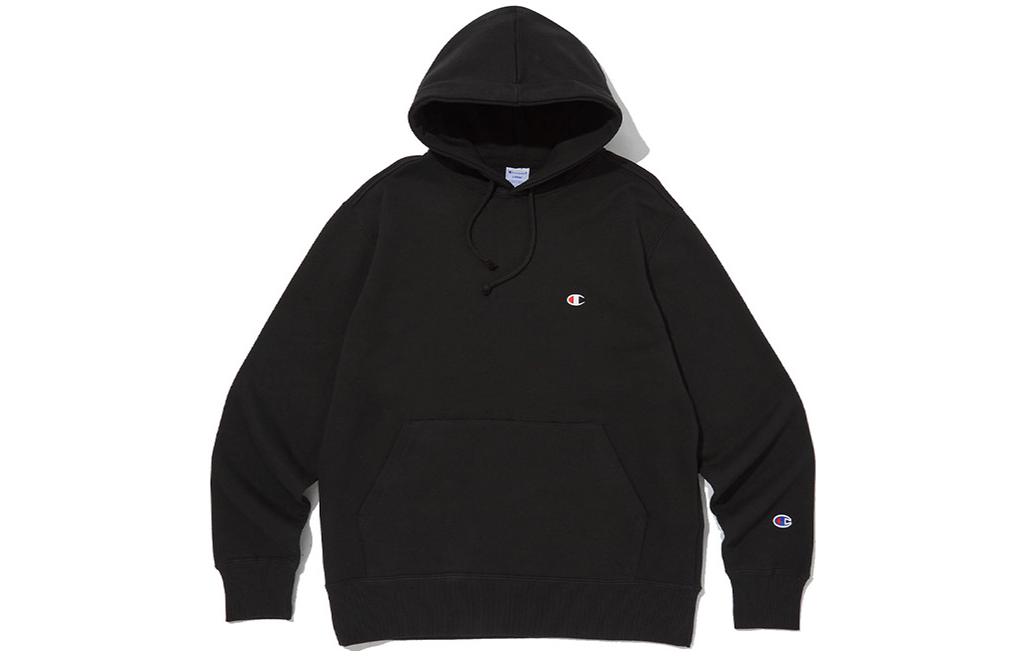 Champion Classic Solid Color Pullover Hoodie Black () CKTS3F501BK
