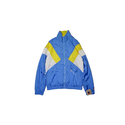 Champion Colorblock Embroidered Nylon Jacket Unisex Blue Yellow White (US Edition) V5084-549962-L07