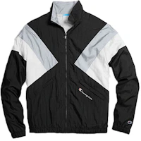 Champion Colorblock Embroidered Nylon Track Jacket Unisex Black/White/Grey V5084-549962-3YX Champion Colorblock Embroidered Nylon Track Jacket Unisex Black/White/Grey V5084-549962-3YX