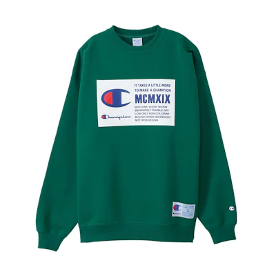 Champion Colorblock Letter Logo Print Long Sleeve Sweatshirt Japan Edition - Men C3-V017
