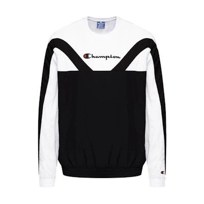 Champion Colorblock Logo Crewneck Sweatshirt Men’s Black 214262-KK002