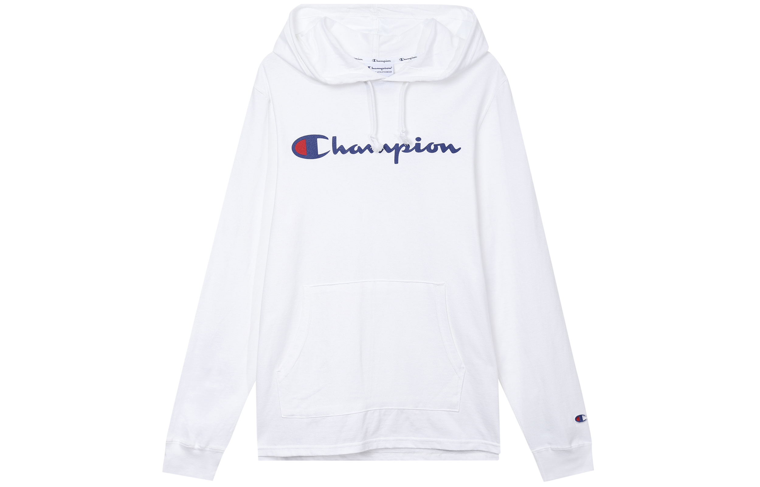 Champion Cotton Script Logo Print Pullover Sweatshirt Unisex White T4177-549921-WHE