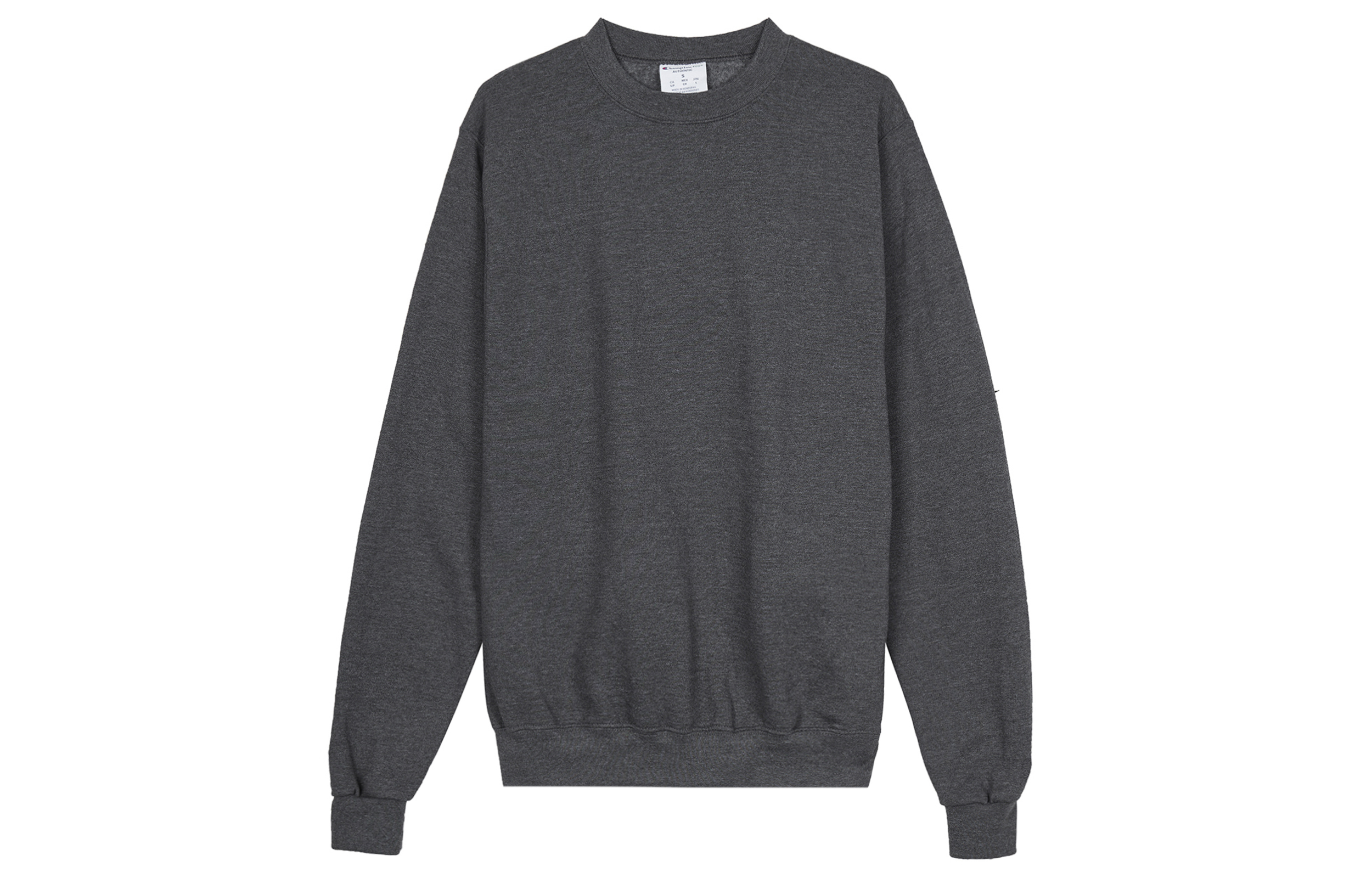 Champion Crewneck Pullover Fleece Sweatshirt Unisex Couple Style - Dark Gray S600-HL