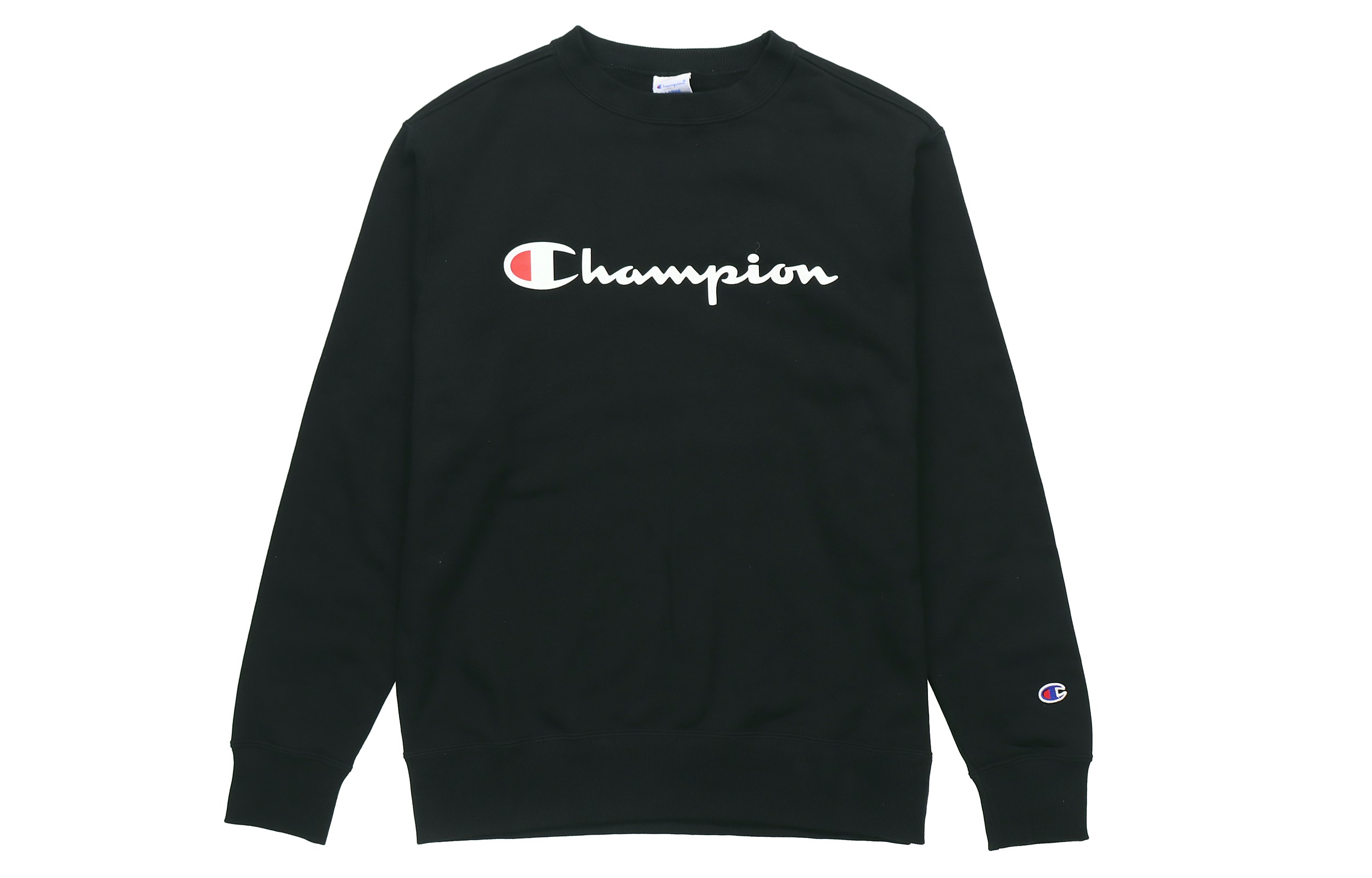 Champion Cursive Logo Crewneck Casual Unisex Sweatshirt C3-H004-090