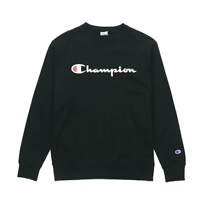 Champion Cursive Logo Crewneck Casual Unisex Sweatshirt C3-H004-090