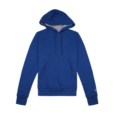 Champion Deep Blue Logo Hoodie Fleece Pullover S0889-407D55-0XS