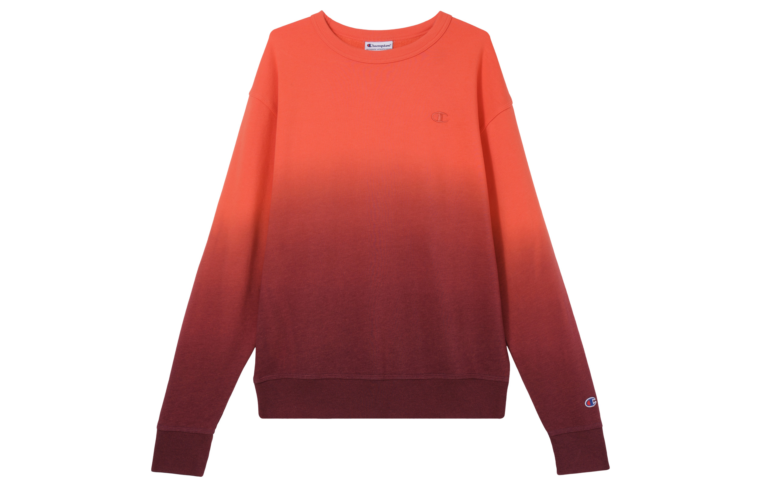 Champion Dip-Dye Fleece Crew Gradient Pullover Sweatshirt US Edition S9399-407D55