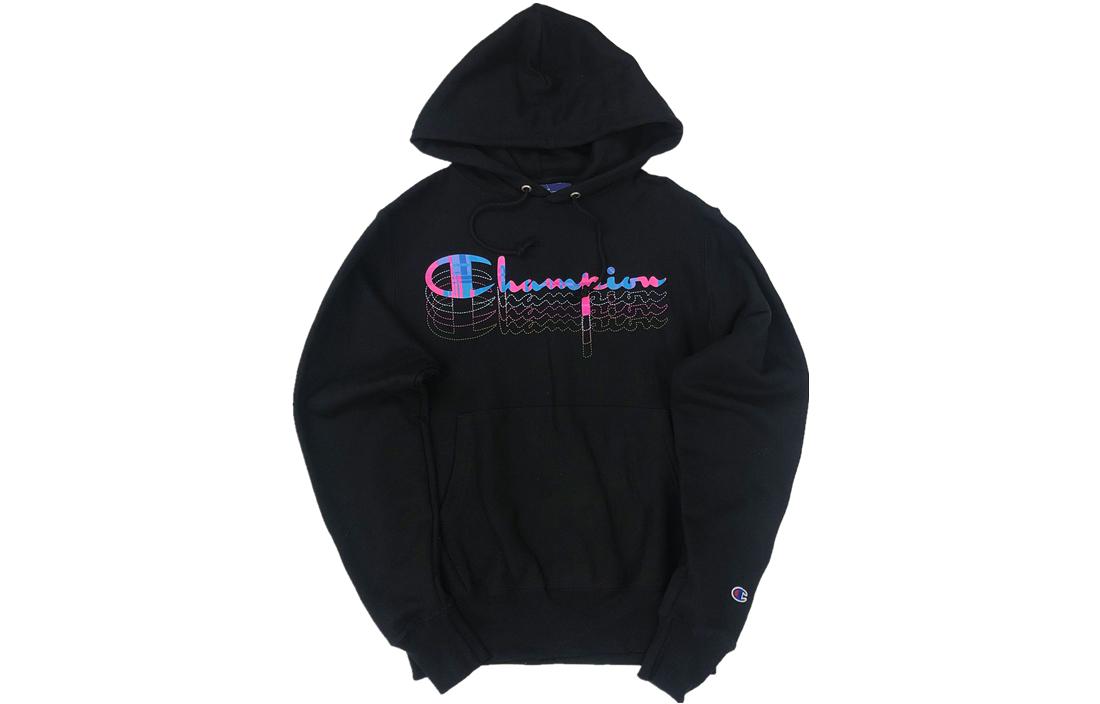 Champion Dizzy Grass Letter Print Fleece Hoodie Unisex (US Version) GF68-Y08117