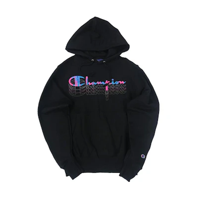 Champion Dizzy Grass Letter Print Fleece Hoodie Unisex (US Version) GF68-Y08117