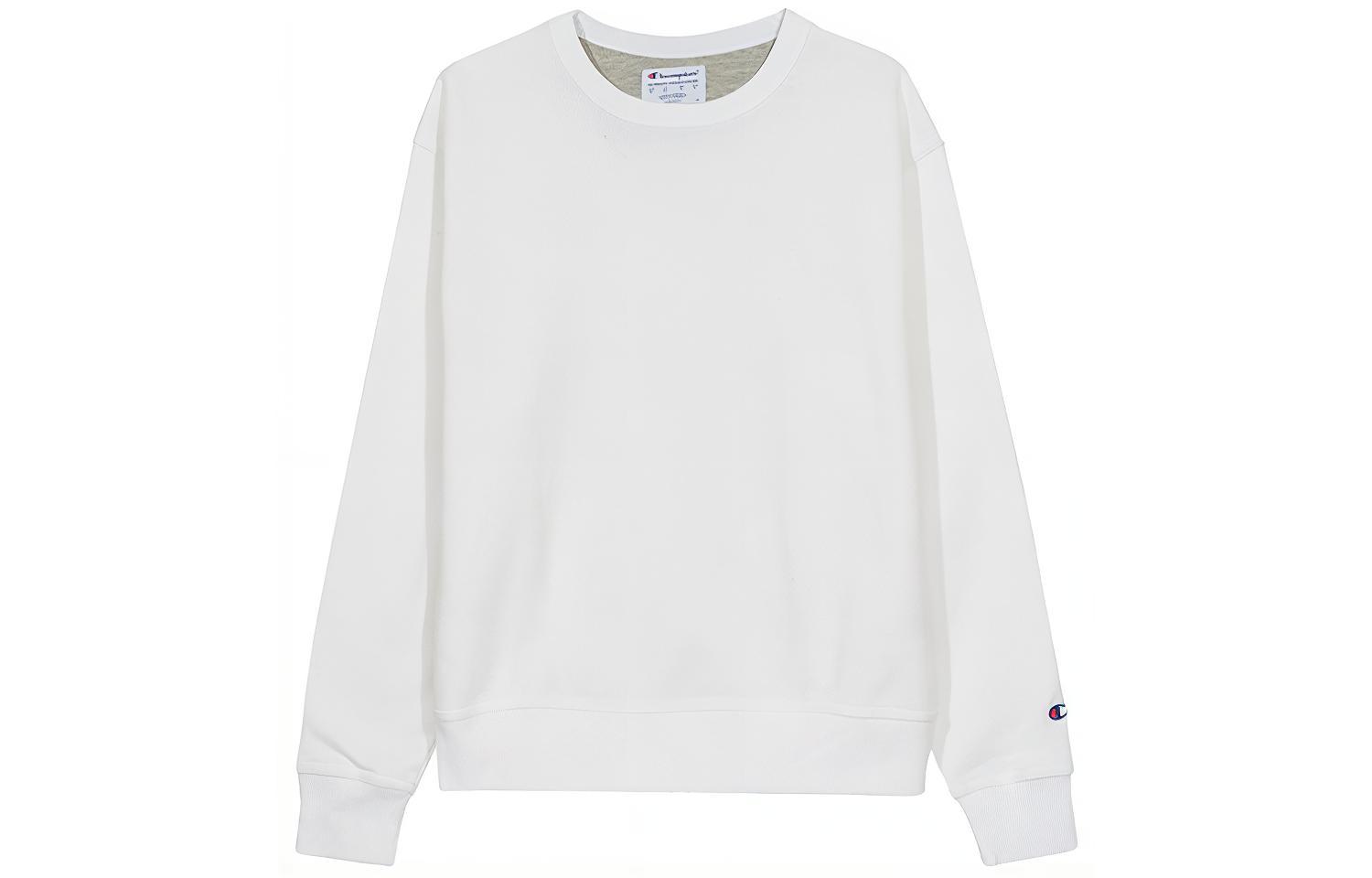 Champion Double Logo Embroidered Crewneck Sweatshirt White (Unisex US Version) S0888-407D55-045