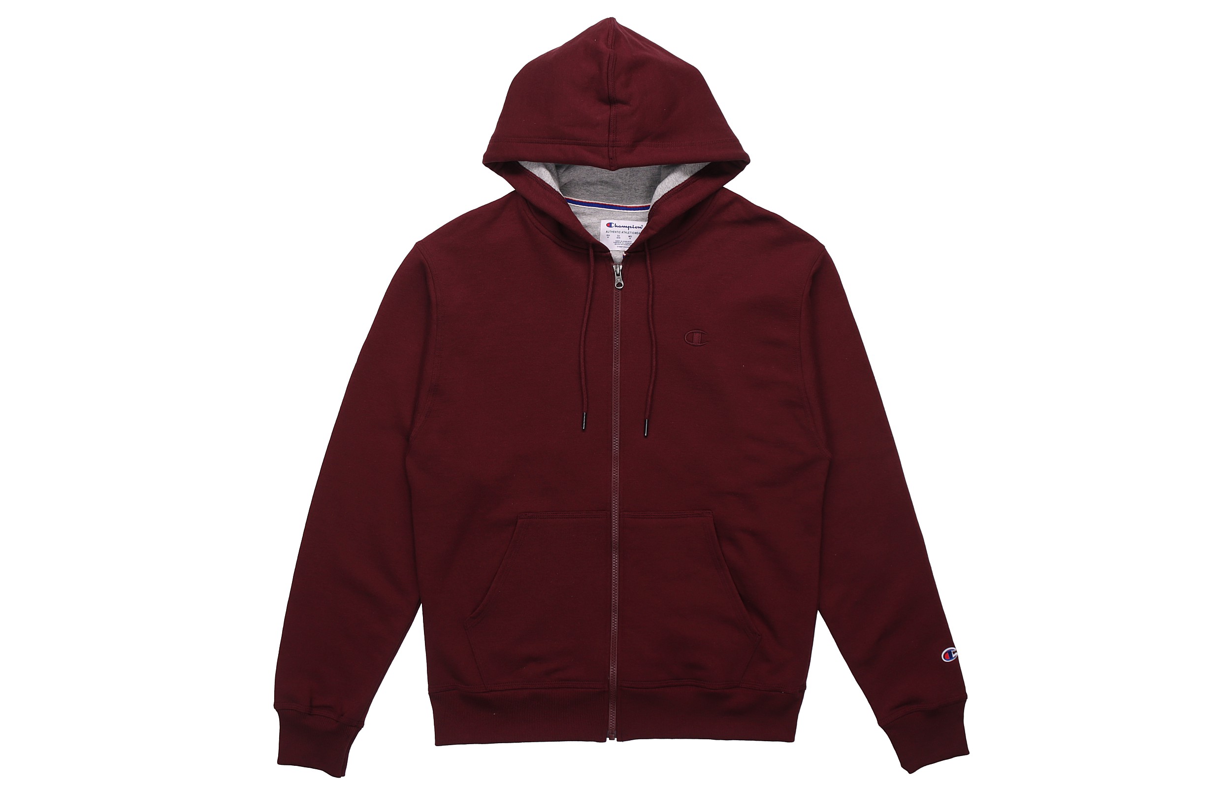 Champion Double Logo Embroidered Fleece Hoodie Unisex Wine Red (US Edition) S0891-407D55-029