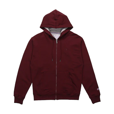 Champion Double Logo Embroidered Fleece Hoodie Unisex Wine Red (US Edition) S0891-407D55-029