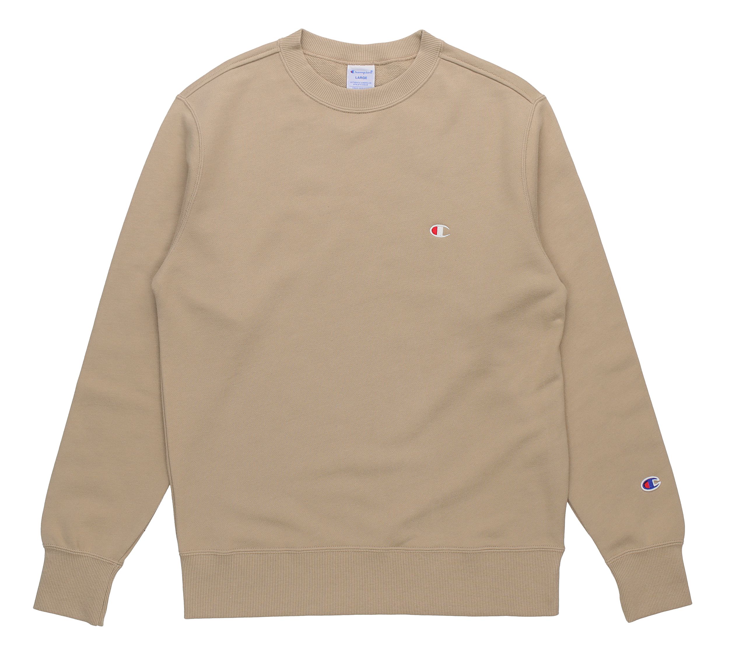 Champion Double Logo Printed Pullover Sweatshirt Japan Unisex Beige C3-Q001-780