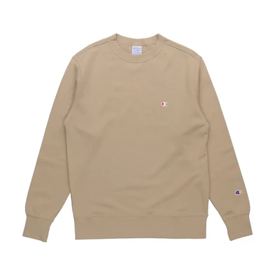 Champion Double Logo Printed Pullover Sweatshirt Japan Unisex Beige C3-Q001-780