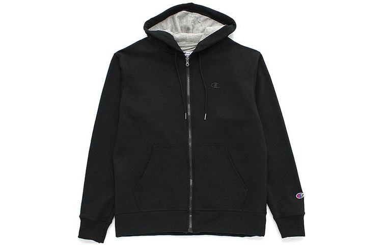 Champion Double Logo Zip Hoodie Unisex Black S0891-003
