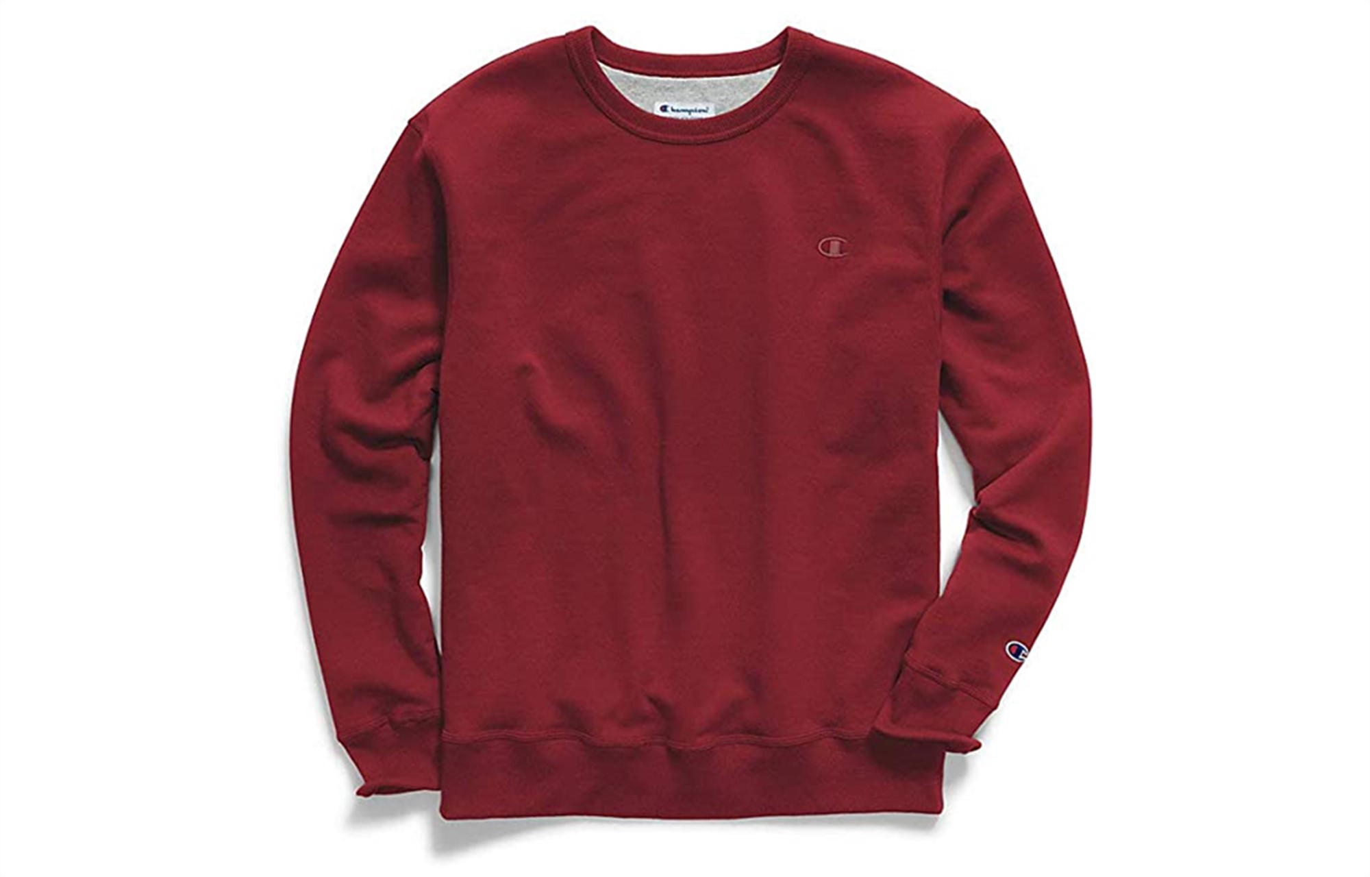 Champion Dual Logo Embroidered Crewneck Sweatshirt Cherry Red Unisex (US Version) S0888-407D55-WFU