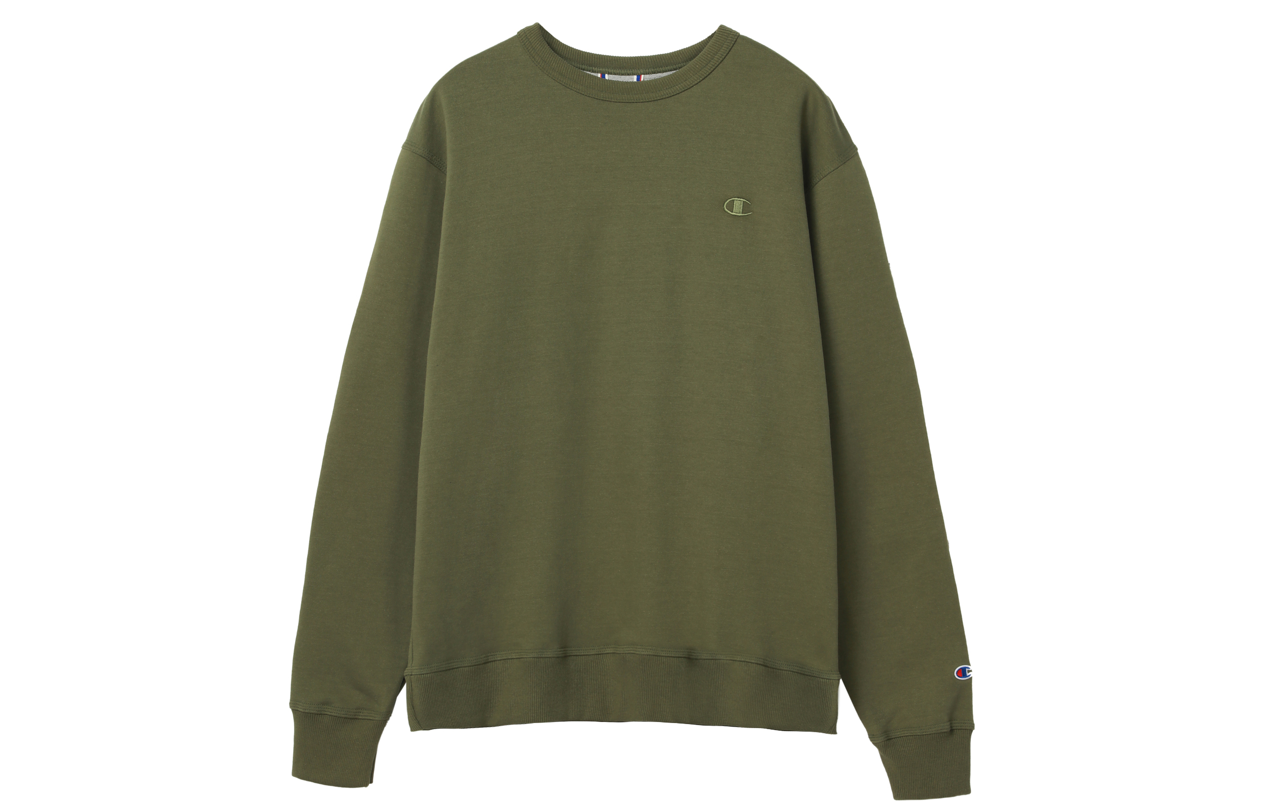 Champion Dual Logo Embroidered Fleece Pullover Crewneck Sweatshirt Unisex S0888-407D55-9AX