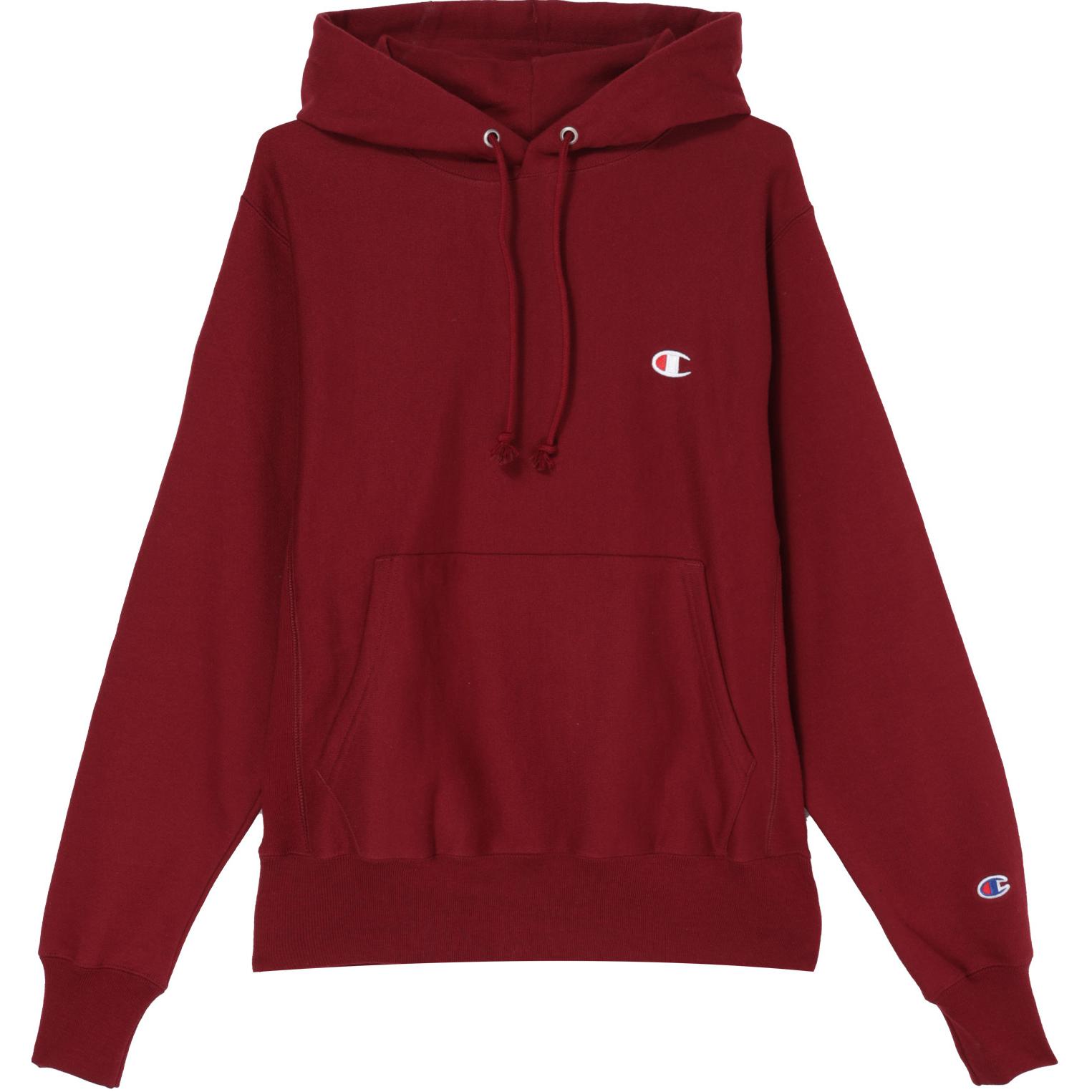 Champion Dual Logo Fleece Hoodie Berry Color Unisex GF68-Y06145-2EU