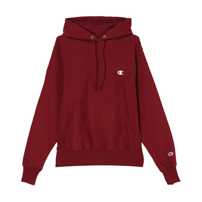 Champion Dual Logo Fleece Hoodie Berry Color Unisex GF68-Y06145-2EU