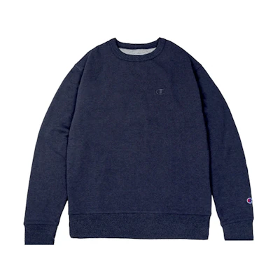 Champion Dual Logo Pullover Fleece Hoodie Unisex Grey Blue S0888-407D55-WDP