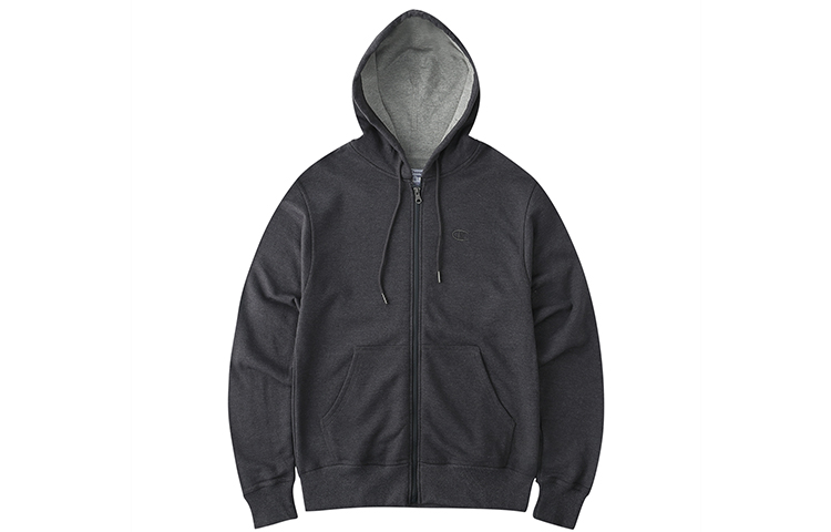 Champion Dual Logo Zipper Fleece Hoodie Unisex - Dark Gray (US Version) S0891-407D55-G61