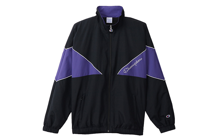 Champion Durable Waterproof Colorblock Jacket Japan Edition Unisex Black C3-Q606