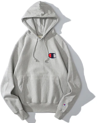 Champion Embroidered Big C Hoodie Pullover Unisex Light Grey (US Version) GF68-1IC Buy Champion Embroidered Big C Hoodie Pullover Unisex Light Grey (US Version) GF68-1IC