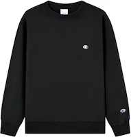 Champion Embroidered Crewneck Pullover Sweatshirt Japan Edition Unisex Black C3-C019-BLACK Champion Embroidered Crewneck Pullover Sweatshirt Japan Edition Unisex Black C3-C019-BLACK