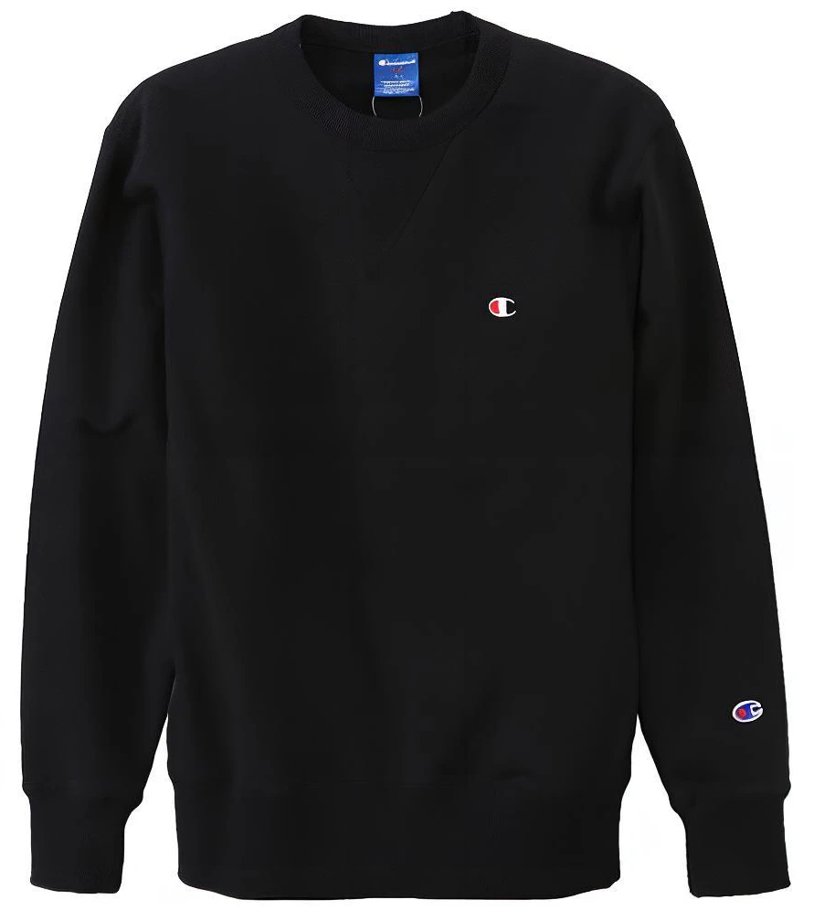 champion-embroidered-dual-logo-crewneck-sweatshirt-black-unisex-japan-edition-c3-ls-050-090