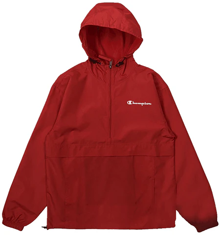 champion-embroidered-half-zip-hoodie-jacket-unisex-red-usa-version-v1012-549369-040