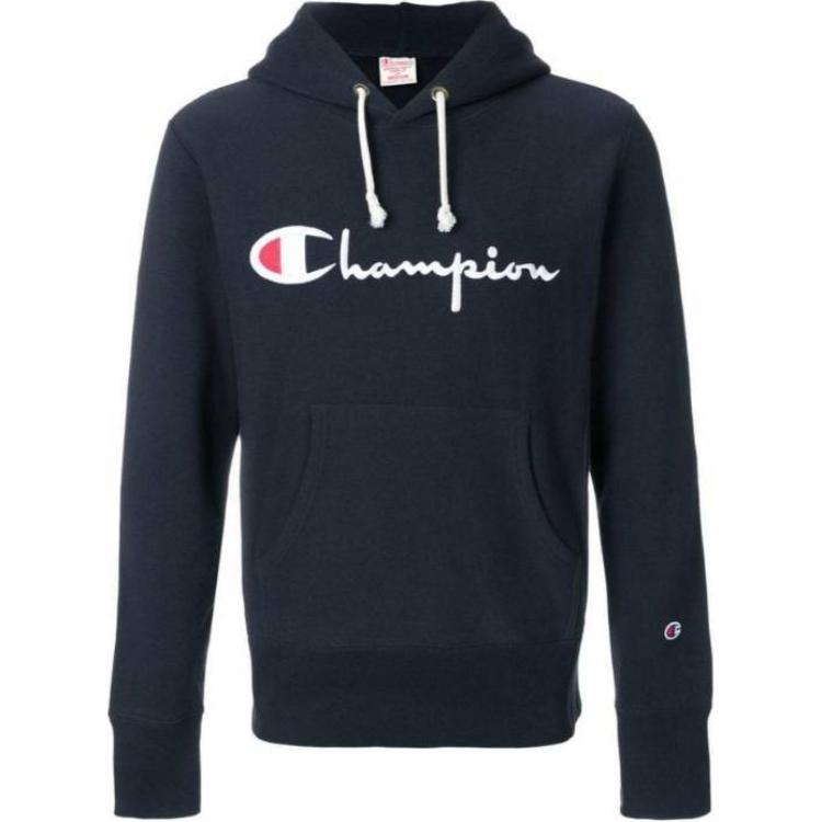 Champion Embroidered Letter Hoodie Blue Pullover 210967-BS501