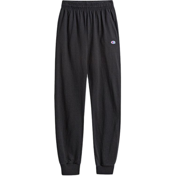 Champion Embroidered Logo Cotton Knit Jogger Pants Men’s Black (US Version) P7308-003