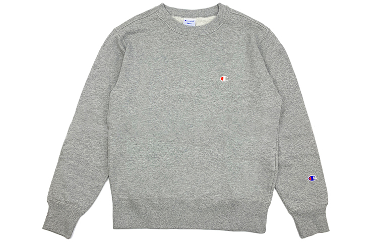Champion Embroidered Logo Crewneck Sweatshirt Japanese Edition Light Gray Unisex C3-C024LIGHTGREY