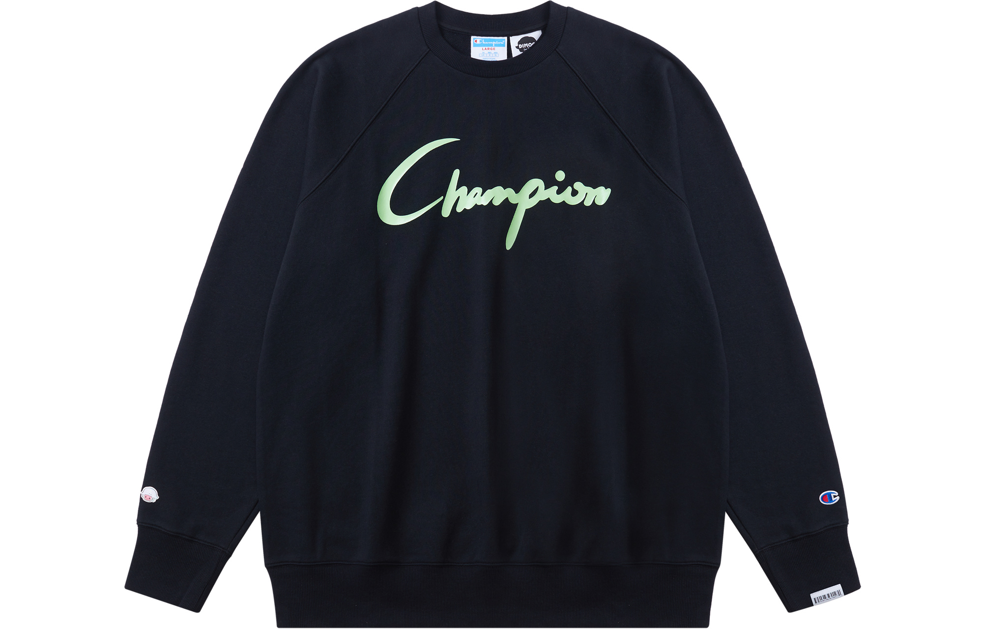 Details for Champion Embroidered Logo Crewneck Sweatshirt Unisex Casual Sportswear UM-XSW03