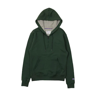 Champion Embroidered Logo Fleece Crewneck Sweatshirt Green Unisex Winter US Style S0892-Y08009-014