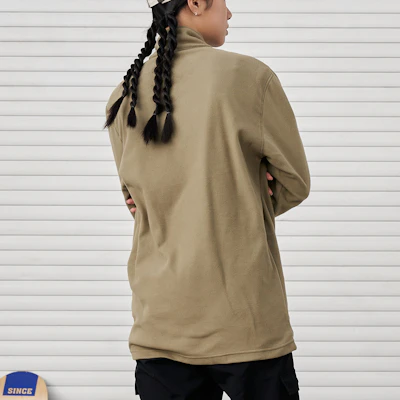 Champion Embroidered Logo Half-Zip Stand-Collar Oversized Jacket Unisex EM-UOT03 Sizing Champion Embroidered Logo Half-Zip Stand-Collar Oversized Jacket Unisex EM-UOT03