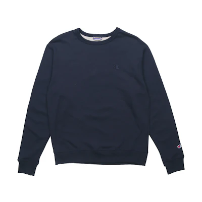 Champion Embroidered Logo Pullover Sweatshirt Navy Unisex US Edition S0888-407D55-031