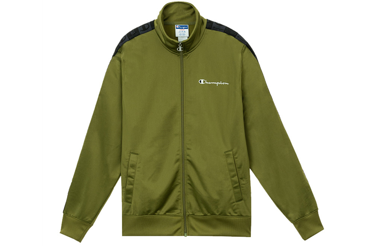 Champion Embroidered Logo Tape Olive Green Jacket Unisex (US Version) UM-RJA02-C318