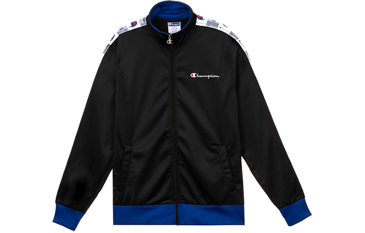 Champion Embroidered Logo Track Jacket Unisex Black (US Version) UM-RJA02-C002