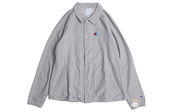 Champion Embroidered Small C Logo Unisex Coach Jacket - Gray V0017-806