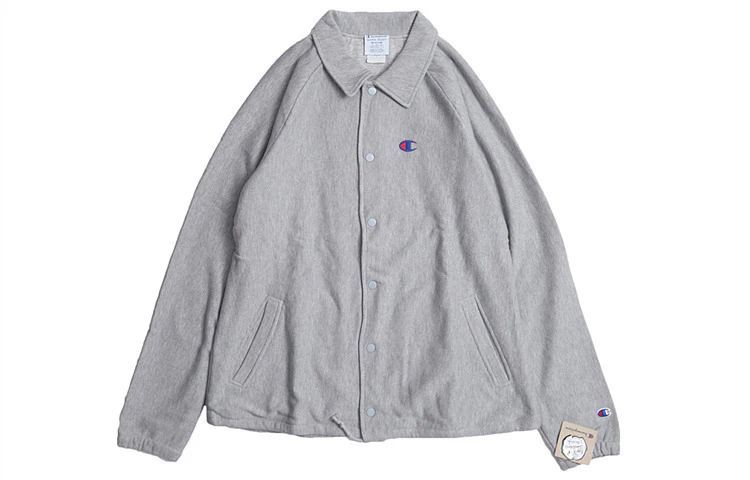 champion-embroidered-small-c-logo-unisex-coach-jacket-gray-v0017-806