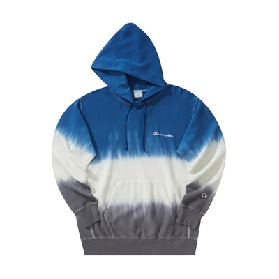 Champion Embroidered Tie-Dye Rainbow Pullover Sweatshirt Japan Unisex Style C3-U115