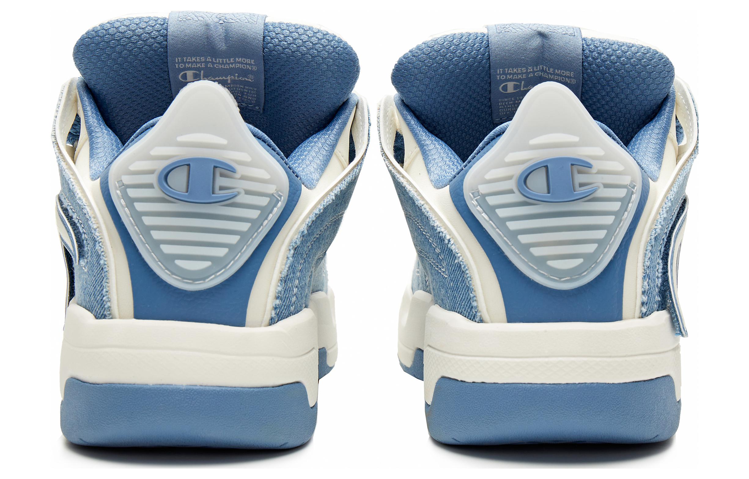 Champion Essentials 'Force Blue Milk White Velcro Fun Low-Top Sneakers' 圖 4